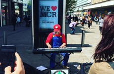 This Cavan man busked as Super Mario to help 'lift the spirits' of the people of Manchester today