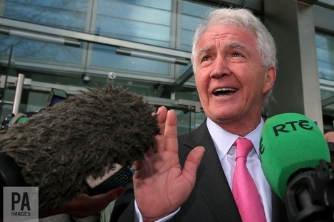 Sean FitzPatrick outside the court building yesterday. 