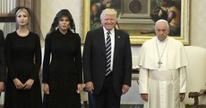 They've shared sharp words in the past, but today Donald Trump met Pope Francis