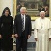 They've shared sharp words in the past, but today Donald Trump met Pope Francis