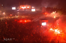 100,000 Ajax fans sing their club anthem after Europa League final defeat