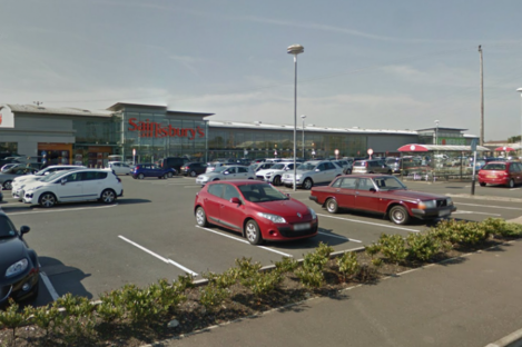 Sainsbury's car park was packed when the murder took place. 