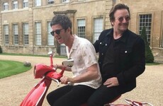 Michael Fassbender and Bono turned up to Noel Gallagher's birthday party and it looked like serious craic