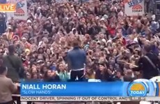 Niall Horan belted out his new single on Rockefeller Plaza in New York... it's the Dredge