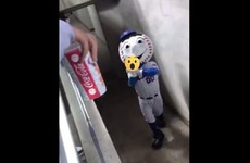 The New York Mets apologise after mascot gives fans the 'middle finger'