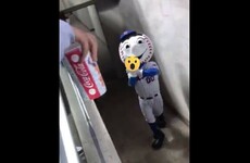 The New York Mets apologise after mascot gives fans the 'middle finger'