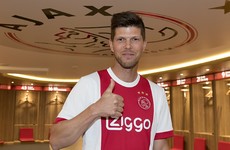 Reunited: Klaas Jan Huntelaar rejoins Ajax after nine years apart