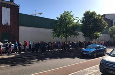 A doughnut shop in Cork offered boxes of free doughnuts this morning and the queue was batsh*t insane