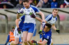 Cavan rattle the post with the last kick of the game as Monaghan sneak into Ulster semi-finals
