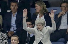 Theresa May did the Mexican Wave at the football, AKA the new naughtiest thing she's ever done