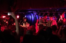 Arcade Fire turned up to Whelan's in Dublin last night and banged out a tune on stage