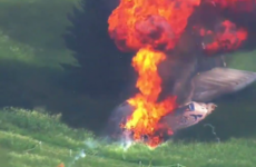Drama in the sky over US Open as blimp crashes, pilot reportedly suffered burns and rushed to hospital