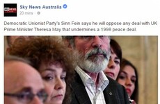 Sky News Australia thought that Sinn Fein was (a) a man and (b) a member of the DUP