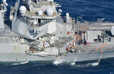 Seven US sailors missing after destroyer rammed by cargo ship