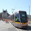 Ding ding ding - the Luas has taken its first trip across O'Connell Bridge