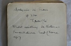 The signatures of Collins, Griffith and Markievicz are all in this book (but Eamon de Valera's is not)