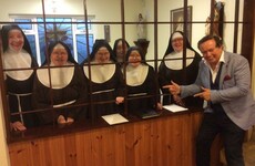 This photo of Marty Morrissey visiting a heap of nuns in Carlow is truly the most Irish photo ever