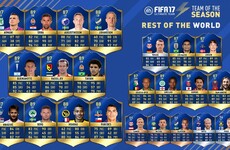 LOI star named in Fifa 17's 'Rest of the World' Team of the Season