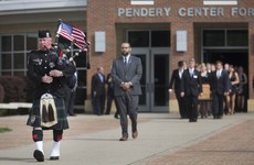Bagpiper plays 'Going Home' as US student who was detained in North Korea laid to rest