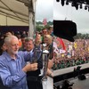 Jeremy Corbyn pulled pints at Glastonbury before making an epic speech on the Pyramid Stage