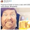 Ricky Gervais used the word 'craic' incorrectly on Twitter and Irish people were quick to correct him