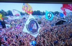 A 'bag of cans' flag at Glastonbury proves definitively that it's become the meme of 2017