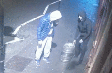 This Crimecall footage of two chancers stealing a keg in Kilkenny is the most Irish thing ever