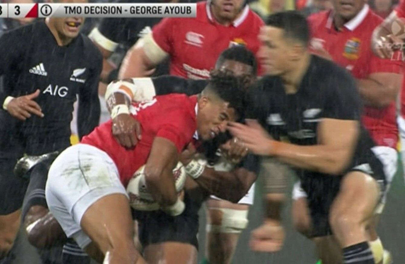 Sonny Bill Williams Receives Straight Red Card For Reckless Challenge In Second Test