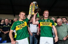 Great scenes as Fionn Fitzgerald recovers from nasty clash to lift Munster cup for Kerry