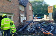 McLaren supercar worth over €150k burnt to bits after crash in south-west England