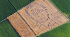 An Italian farmer has turned his field into a giant Putin portrait ahead of the G20