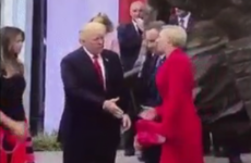 The First Lady of Poland made a show of Donald Trump when he tried to shake her hand