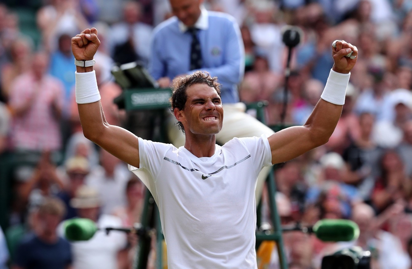 Rafa Nadal has now won 10 consecutive Grand Slam matches without