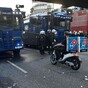 This Dominos delivery man was determined not to be stopped from doing his job by G20 riots in Germany