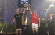 A lot of people are cringing at the Lions and the All Blacks lifting the cup together
