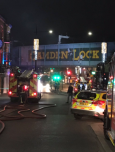 Huge fire in London's iconic Camden Lock Market