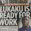 The Herald accidentally used a photo of Stormzy instead of Lukaku in the paper today