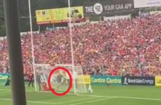 Man in Clare training top caught taking Anthony Nash's sliotars from behind Cork goal