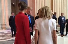 Trump praised the First Lady of France for being in 'such good physical shape' and made everyone's skin crawl