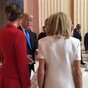 Trump praised the First Lady of France for being in 'such good physical shape' and made everyone's skin crawl