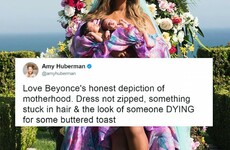 Amy Huberman had a great response to the Beyoncé twins announcement... it's the Dredge