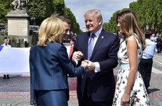 Donald Trump and Macron shook hands for 25 seconds straight today