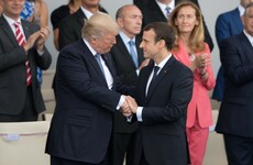 A 25-second handshake, military parades and Daft Punk: Donald Trump enjoyed Bastille Day today