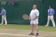 A Wicklow man was asked to join a women's doubles match at Wimbledon and it was brilliant