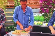 Donal Skehan chopped his finger open while cooking live on BBC One this morning