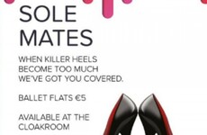 A nightclub in Galway allows you to leave your heels in the cloakroom and take replacement flats