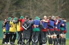 Back to the drawing board: Ireland squad train ahead of Paris trip
