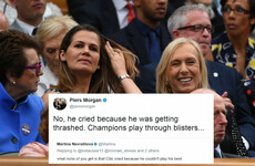 Piers Morgan explained what it means to be a 'champion' to Martina Navratilova and it got so embarrassing