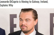This story about Leonardo DiCaprio moving to Galway is going insanely viral - but it's not true