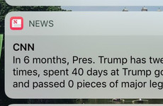 CNN sent the most savage push notification about Trump's first six months in office